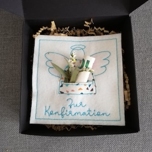 Wunscherfüller  "Zur Taufe" "Zur Firmung" " Zur Kommunion" "Zur Konfirmation" * Geldgeschenk, Gutschein * wahlweise mit Box