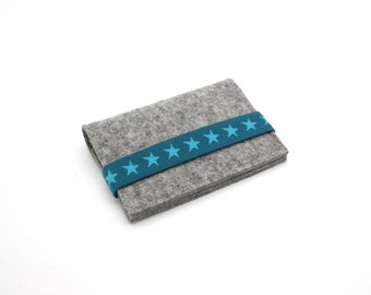 Business card holder, card holder, customer card holder, wool felt holder, business card case, check cards, youth hostel cards, business cards