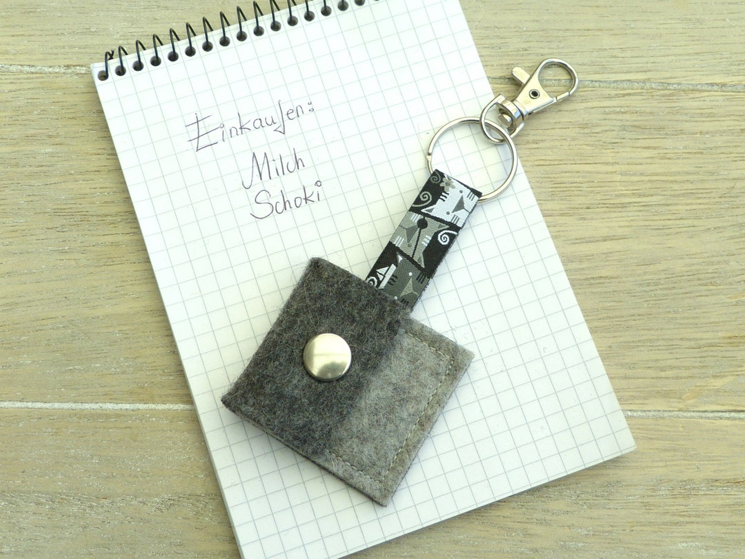 Shopping Chip Pouches Wool Felt, Chip Bags, Small Wool Felt Bags