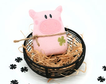 Lucky pig, lucky pig, lucky charm, lucky charm pig, luck, piglet, pig, New Year's Eve, test, sewn pig
