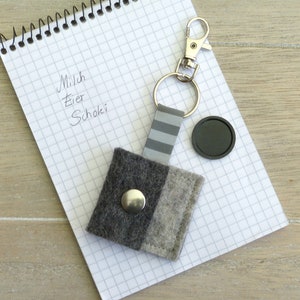 Shopping chip bag wool felt, chip bag, small wool felt bag, key ring, shopping chip, shopping, parking coins, bag image 2