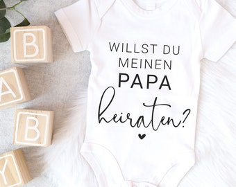 Babybody „Willst du meinen Papa heiraten?“ | Heiratsantrag, Überraschung