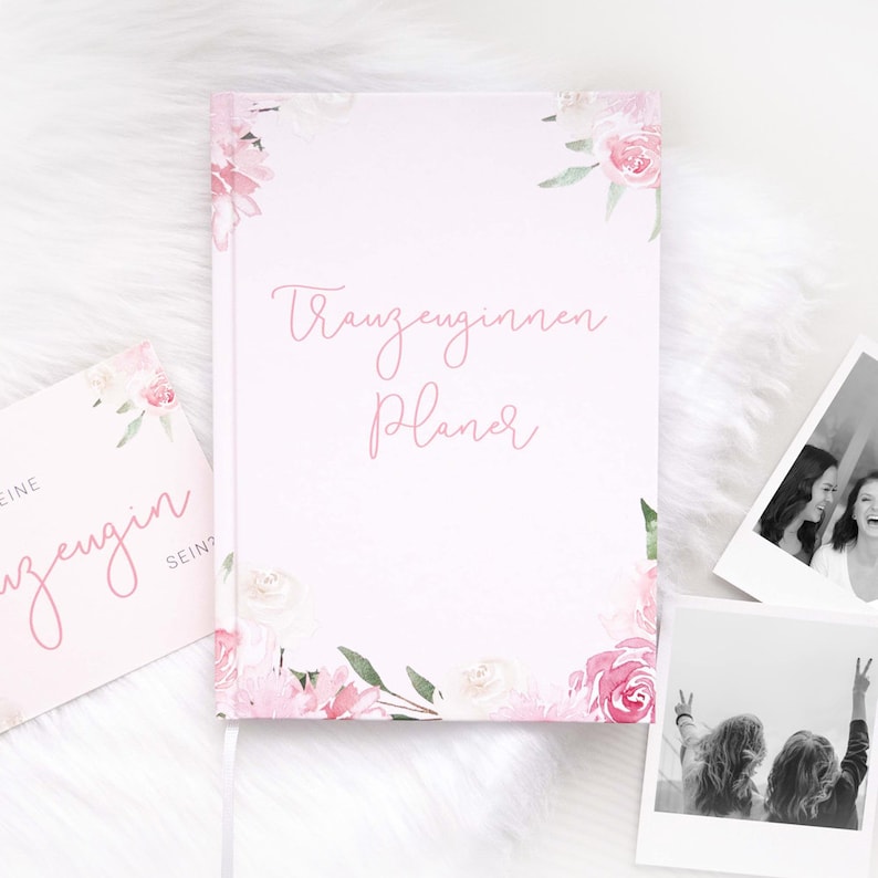 Trauzeuginnen-Planer mit GRATIS Postkarte BLUSH Bild 1