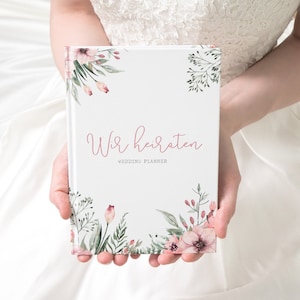 Wir heiraten Hochzeitsplaner mit 168 Seiten Wild Flowers Bild 1