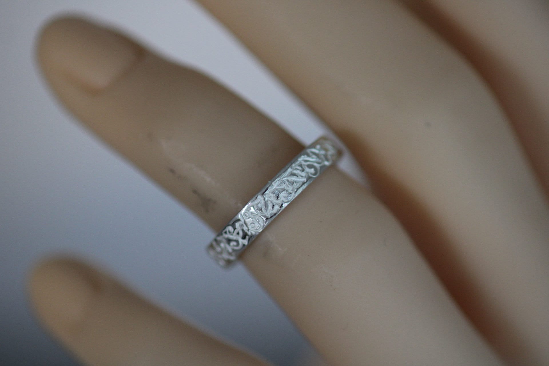 Narrow Women's Ring in Solid 925 Silver by Frank Schwope