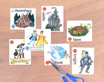 Fairytales Cards German-English for children