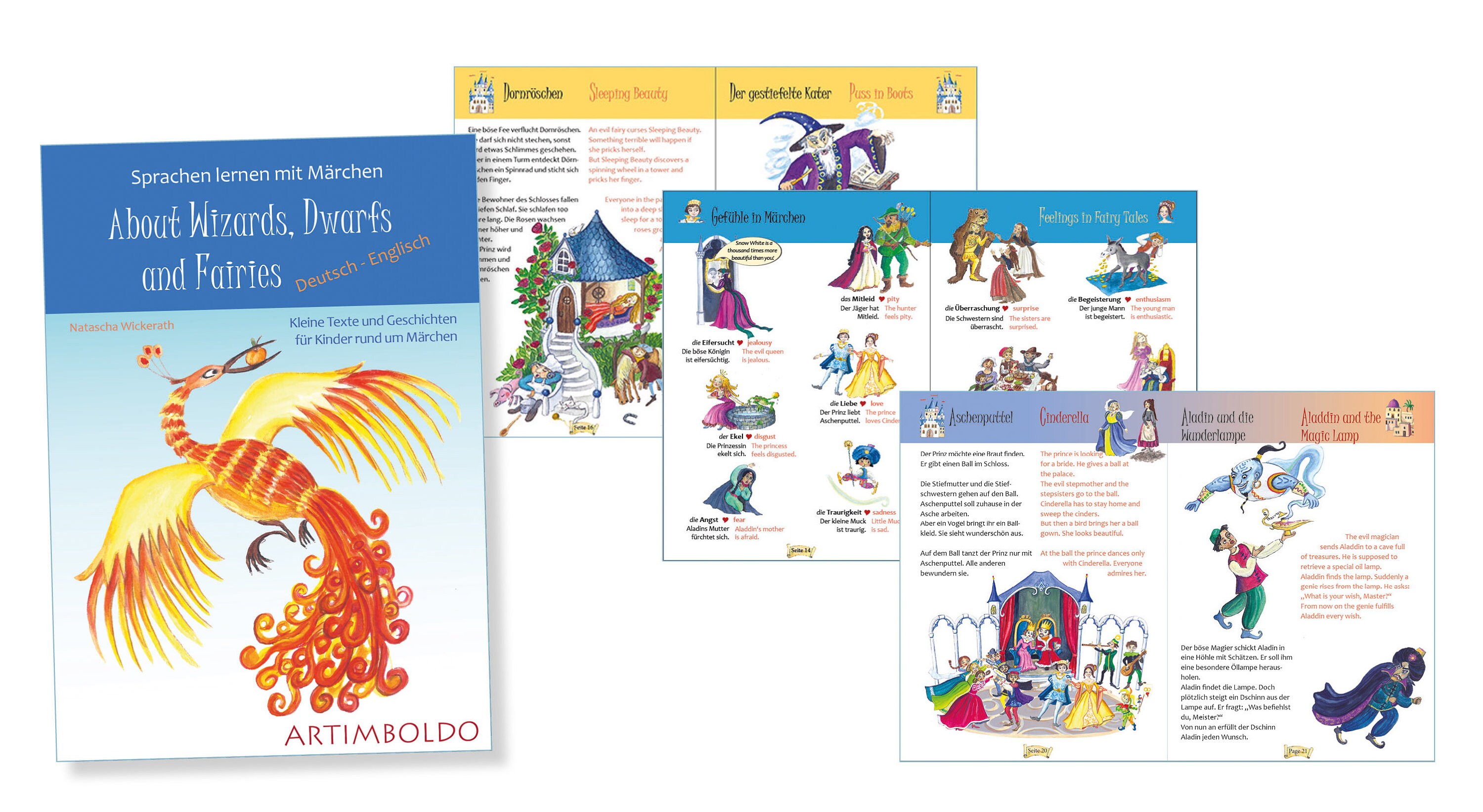 Folleto de cuento de hadas alemán / inglés con muchas Etsy