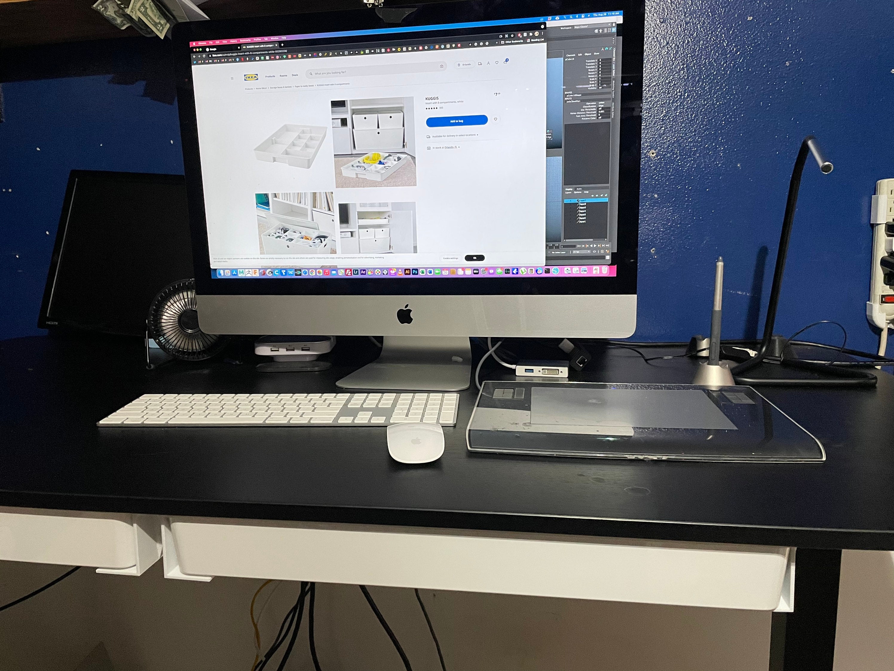 Under the Desk Sliding Drawer Brackets Etsy UK