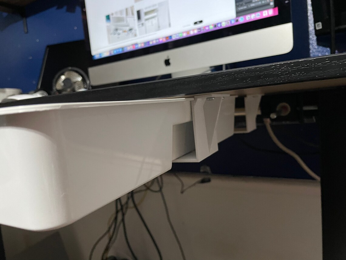 Under the Desk Sliding Drawer Brackets Etsy