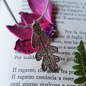 Silber Eichenblatt - Mini