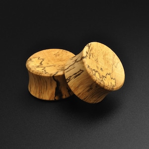 Tamarind Wood Concave Double Flare Organic Plug | Wooden Ear Stretcher Gauges | Sizes 6mm (2g) - 30mm (1 3/16") | FREE Delivery Available!