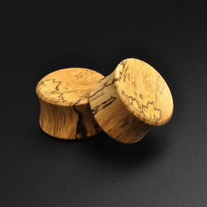 Tamarind Wood Concave Double Flare Organic Plug | Wooden Ear Stretcher Gauges | Sizes 6mm (2g) - 30mm (1 3/16&quot;) | ***No USA TARIFFS!***