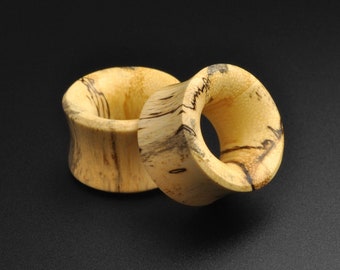 Tamarind Wood Double Flare Concave Tunnel | Wooden Ear Stretcher Gauges | Sizes 6mm (2g) - 30mm (1 3/16") | ***No USA TARIFFS!***