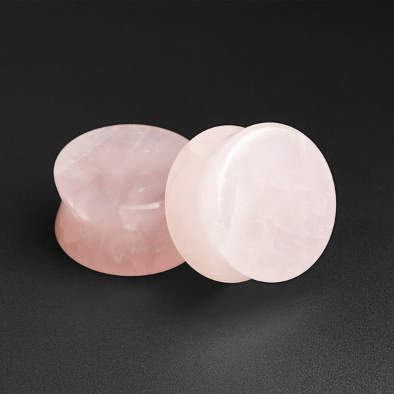 Pair Of Double Flare Genuine Howlite Stone Ear Plugs – 10G To 5/8" – Lex & Lu