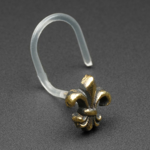 Regal Brass Bioplast Nose Stud Nose Screw Nose Studs Nose Screw Twist Fit Nose Piercing Jewellery FREE Worldwide Delivery