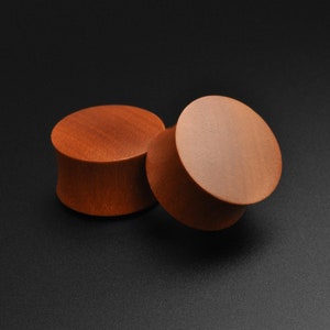 Saba Wood Double Flare Plug | Wooden Ear Stretcher Gauges | Organic Plugs | Sizes 4mm (6g) - 42mm (1 5/8") | ***No USA TARIFFS!***