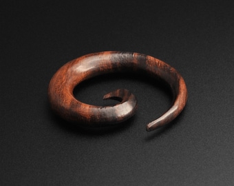 Sono Wood Spiral | Wooden Ear Stretcher Gauges | Wooden Ear Stretchers | Sizes 3mm (8g) - 16mm (5/8&quot;) | ***No USA TARIFFS!***
