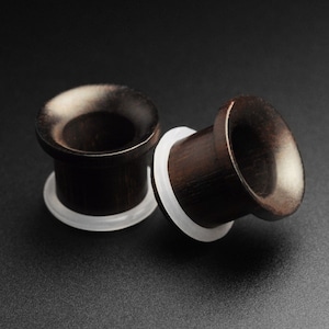 Sono Wood Concave Single Flare Tunnel | Wooden Ear Stretcher Gauges | Sizes 4mm (6g) - 16mm (5/8&quot;) | FREE Delivery Available!