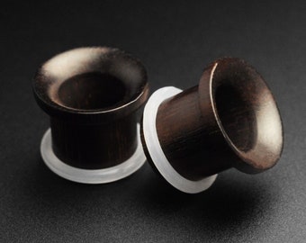 Sono Wood Concave Single Flare Tunnel | Wooden Ear Stretcher Gauges | Sizes 4mm (6g) - 16mm (5/8") | FREE Delivery Available!