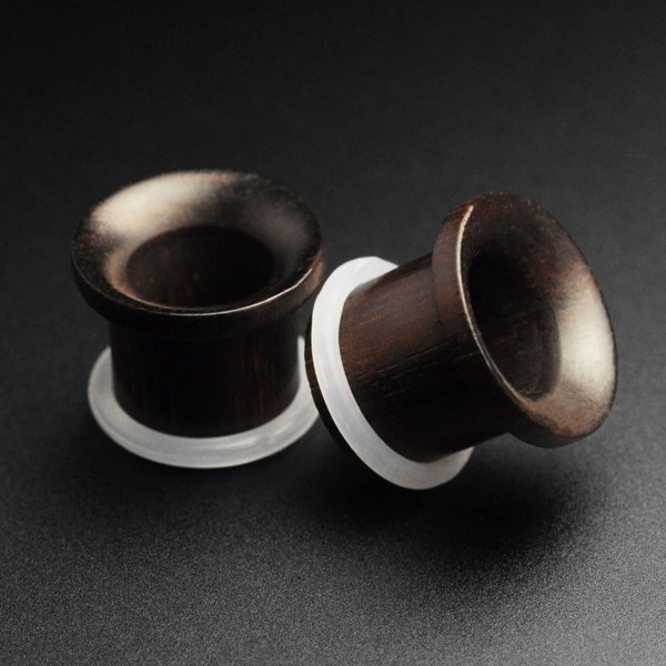 Sono Wood Concave Single Flare Tunnel | Wooden Ear Stretcher Gauges | Sizes 4mm (6g) - 16mm (5/8") | FREE Delivery Available!