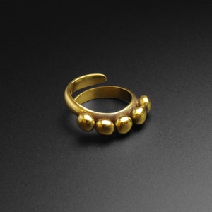 Beaded Brass Ring | FREE Worldwide Shipping
