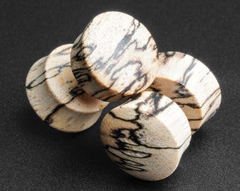 Tamarind Wood Fake Gauge Plug For Pierced Ears | Faux Ear Gauges | Fake Stretchers | FREE Delivery Available!