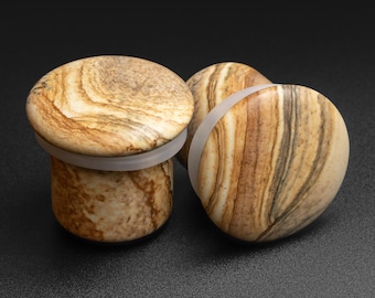 COOEAR Tappo Per Le Orecchie Tunnel Calibro Barella Piercing Preparazione Della Forma Della Foglia Vite In Acciaio Inossidabile Da 6 Mm A 25 Mm - Foto 3