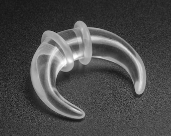 Clear Glass Pincher | Glass Ear Stretcher Gauges | Sizes 3mm (8g) - 8mm (0g) | ***No USA TARIFFS!***