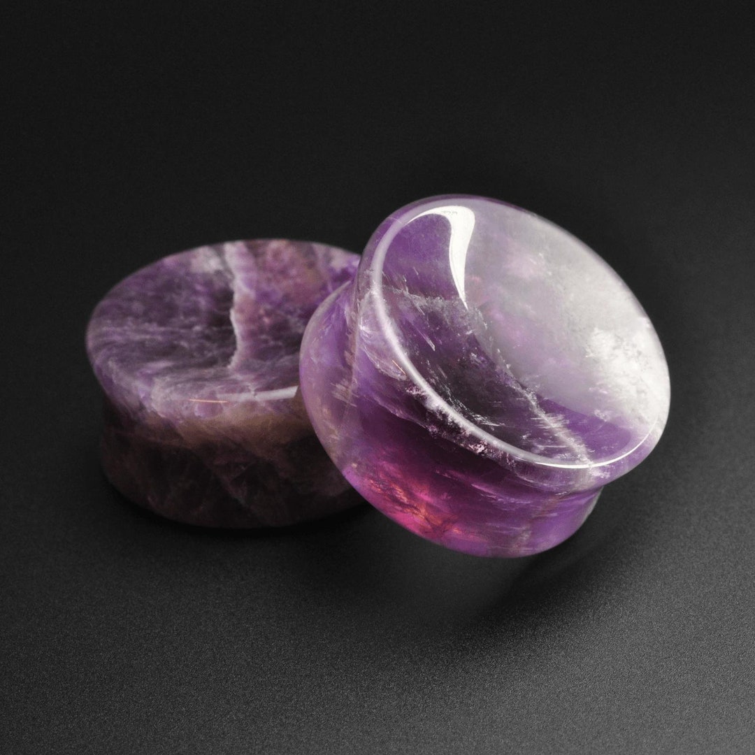thumbnail interactive-video image 1 of Red Howlite Stone Plugs | Red Stone Gauges 1 of 13