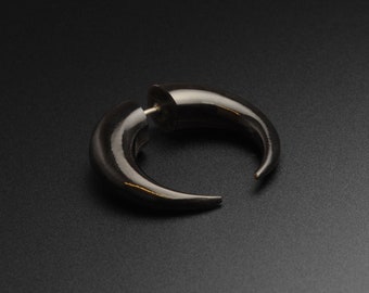 Horn Fake Gauge Pincher | Organic Fake Ear Stretcher Plug Earrings | Fake Stretchers | Plugs Earrings Stretchers | ***No USA TARIFFS!***