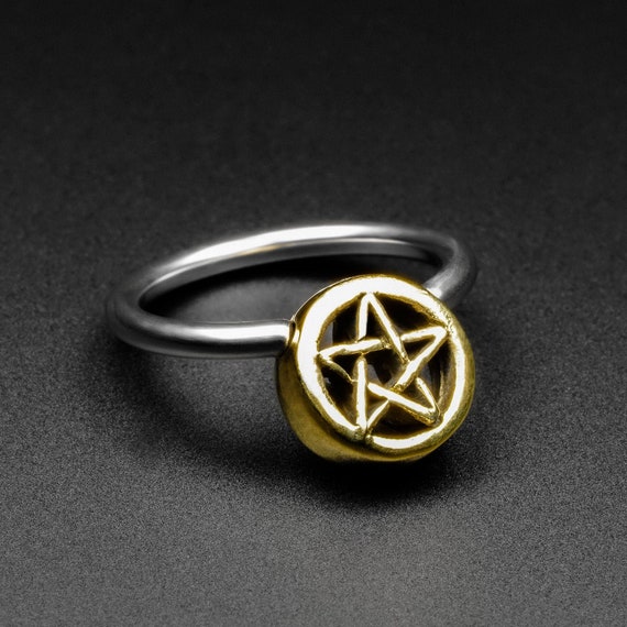 Anello Piercing Titanio BCR 1,6mm Con Sfera Di Cristallo Glitter - Foto 4