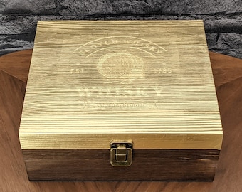 Goldenes Whisky Steine Geschenkset