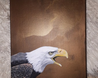 Painting Original Unique bald eagle