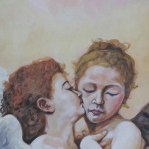 Original Acryl nach William Adolphe Bouguereau Bild 1