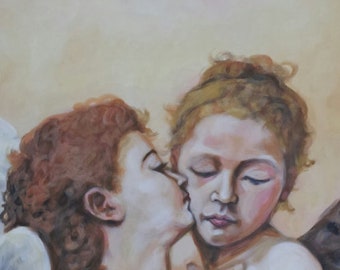 Original acrylic by William Adolphe Bouguereau