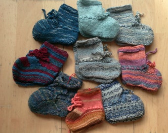 Baby socks - self-knitted