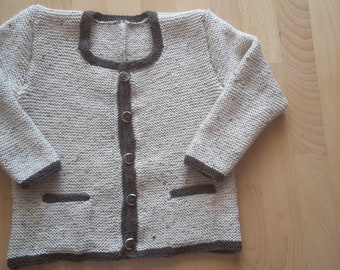 Bavarian jacket self-knitted for children