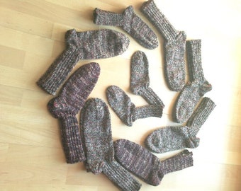 Cuddly socks-hand knitted