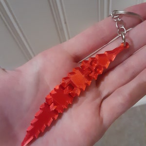 Buigworm op een koord (Kronkel) Sleutelhanger