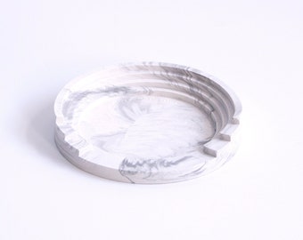 Marble finish small decoration tray from Scala collection by Extra&ordinary design