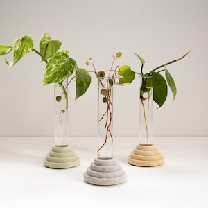 Marble finish plants propagator / mini vase from Scala collection by Extra&ordinary design image 1