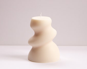 Gravity sculptural natural soy candle - chunky