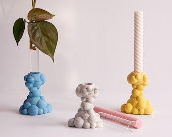 New Collection Molecules - Kleine Kerzenhalter Skulptur