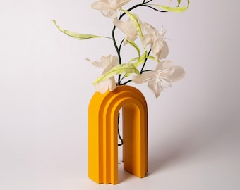 Vaso di design con finitura in marmo e propagatore di piante
