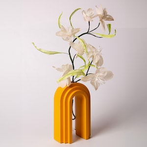 Original vase and plant propagator from the Scala collection. Persimmon.