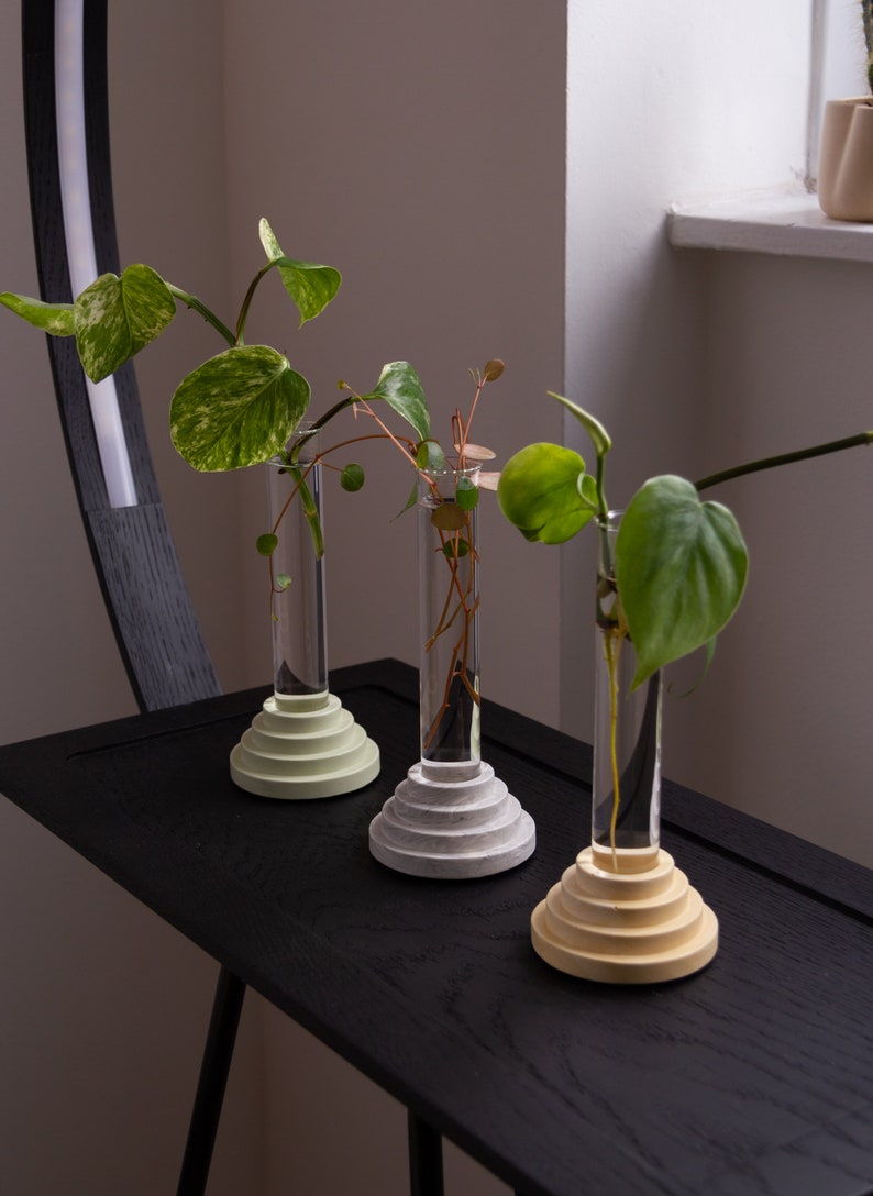 Marble finish plants propagator / mini vase from Scala collection by Extra&ordinary design image 5