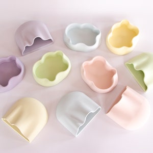 Clearance - Sculptural, pastel colours accessory trays - RRP:50GBP