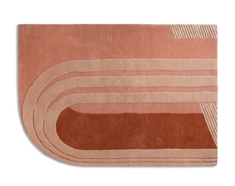 Collezione Scala - tappeti fatti a mano in lana - oro rosa
