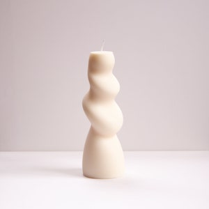 Gravity sculptural natural soy candle bubbly imagem 2