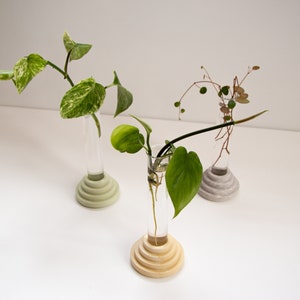 Marble finish plants propagator / mini vase from Scala collection by Extra&ordinary design image 3